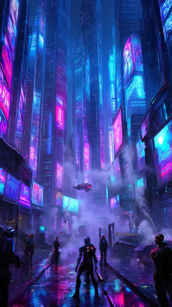 Cyberpunk style sample 1 of 6, an AI image made with Blipix