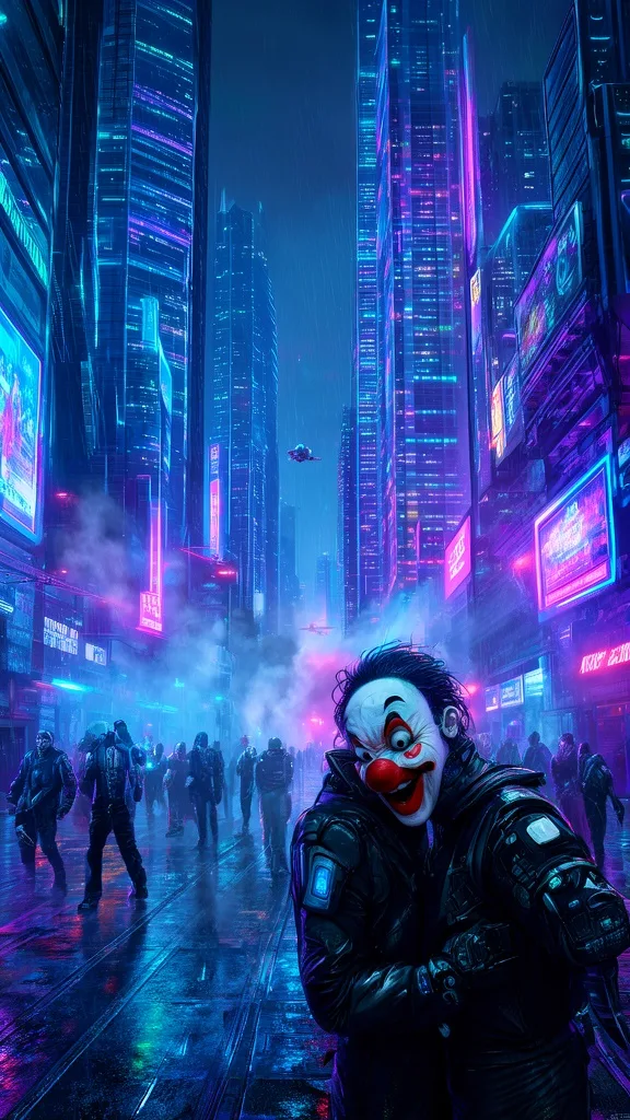 Cyberpunk style sample 6 of 6, an AI image made with Blipix