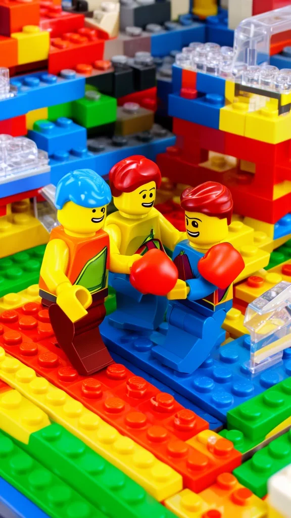Lego style sample 3 of 6, an AI image made with Blipix