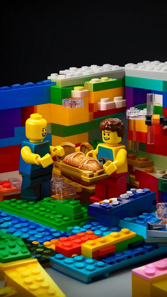 Lego style sample 5 of 6, an AI image made with Blipix