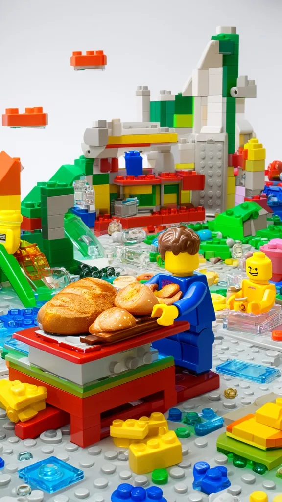 Lego style sample 6 of 6, an AI image made with Blipix