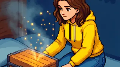 Retro Pixel Art style faceless video example