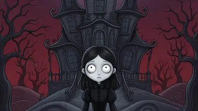 Gothic Cartoon style faceless video example