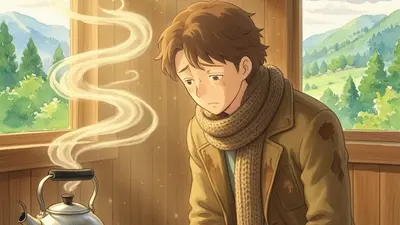 Studio Ghibli style faceless video example